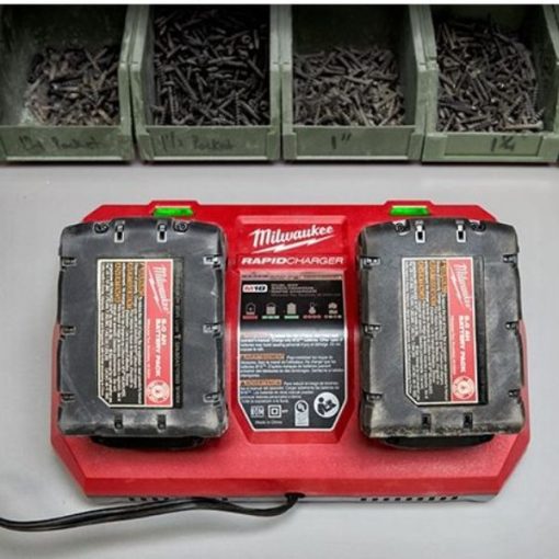 Bộ sạc nhanh Milwaukee 2 cổng M18 DFC