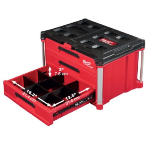 Hộp công cụ 3 ngăn PACKOUT Milwaukee 48-22-8443