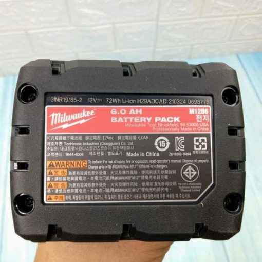 Pin sạc 12V 6.0Ah M12B6 Milwaukee
