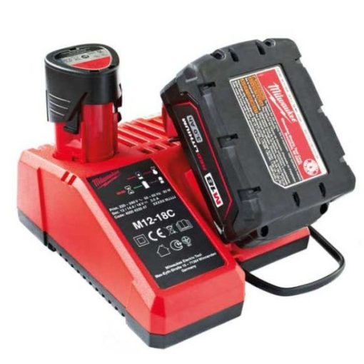 Sạc Milwaukee M12-18C pin 12V và 18V